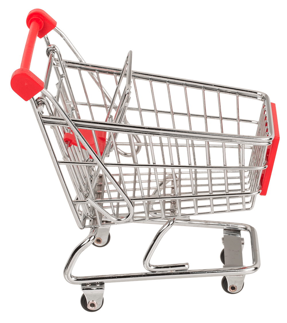 Metal mini shopping trolley,