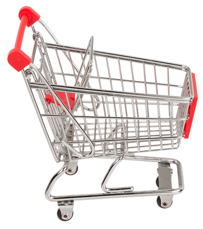 Metal mini shopping trolley,