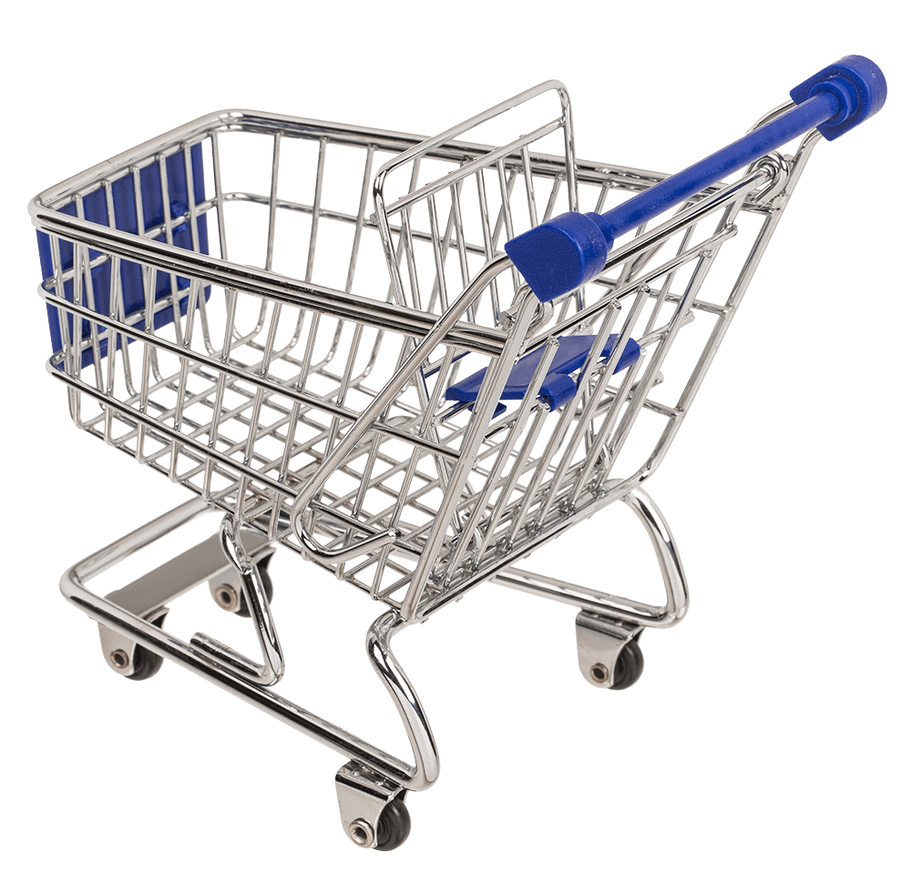 Metal mini shopping trolley,