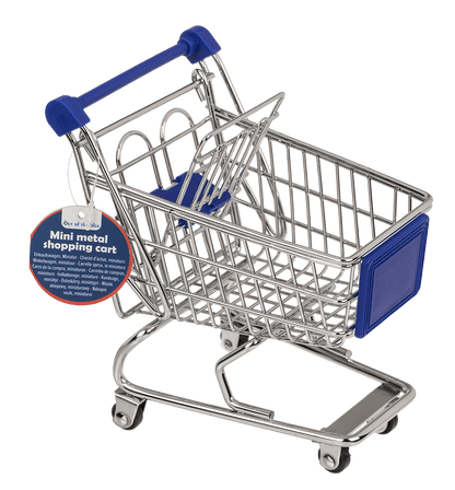 Metal mini shopping trolley,