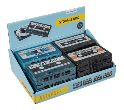 Metal storage box, Music cassette,