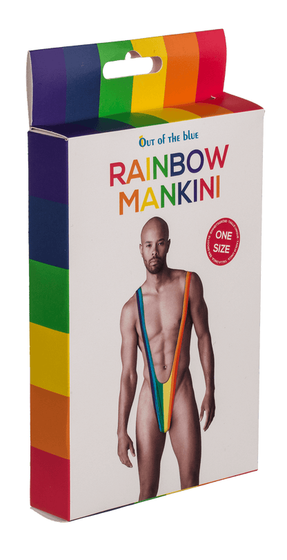 Man Swimsuit, Rainbow Mankini, Pride,
