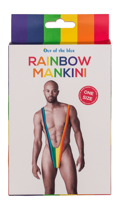 Man Swimsuit, Rainbow Mankini, Pride,