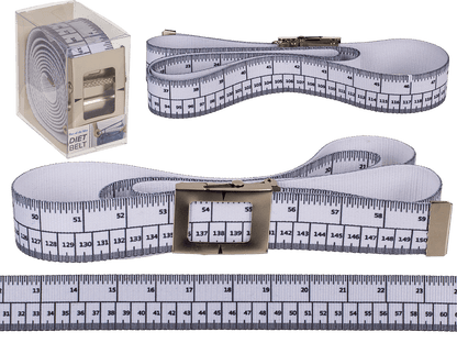 Diet Belt, ca. 155 x 3,8 cm, with metal buckle,