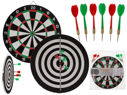 Dart board game with 6 darts, D: ca. 36.5 cm,