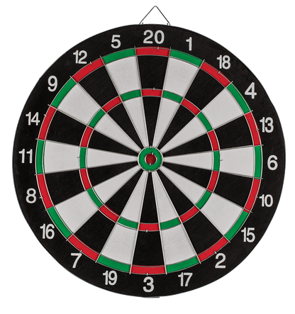 Dart board game with 6 darts, D: ca. 36.5 cm,