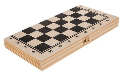 Wooden board game, chess,