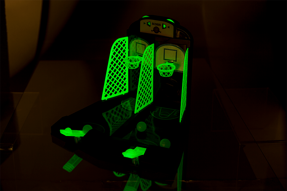 Desktop Basektball Game, Glow in the Dark,