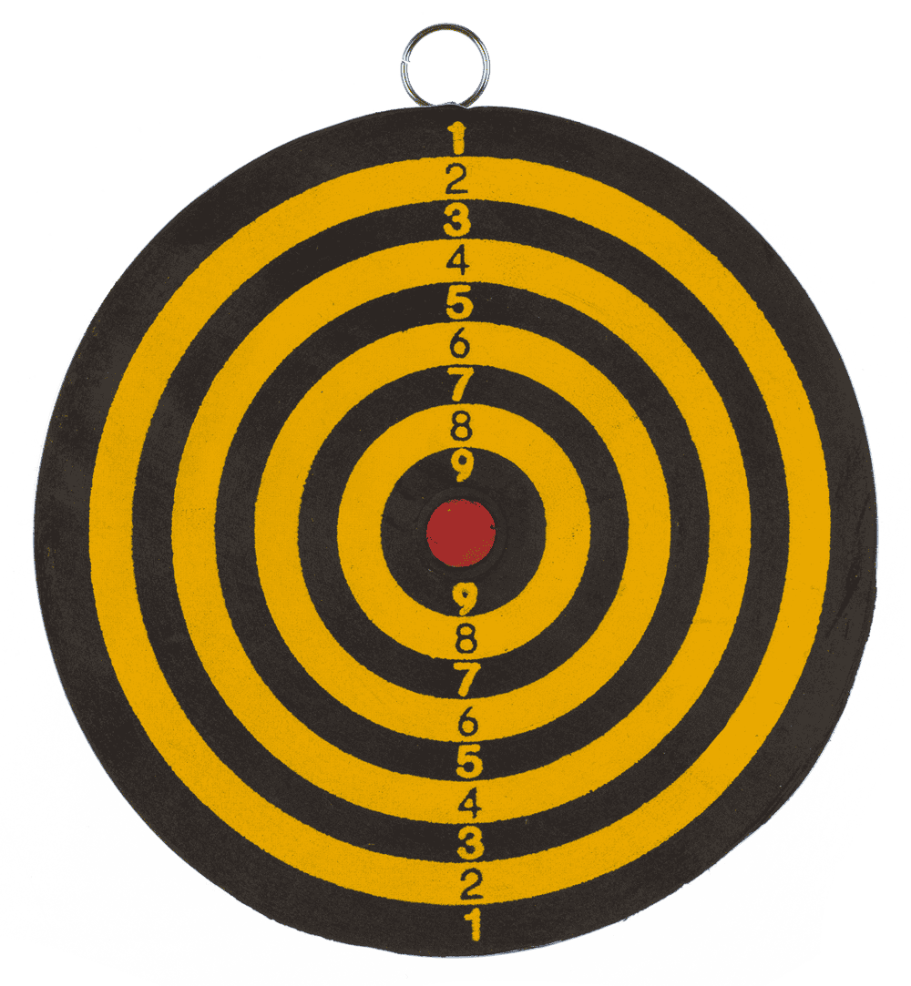 Mini dart game with 3 darts, D: 15 cm,