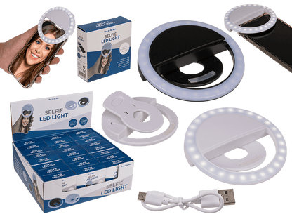 Selfie LED Light, with 28 LED, rechargeable,