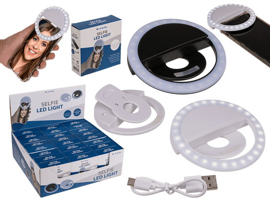 Selfie LED Light, with 28 LED, rechargeable,