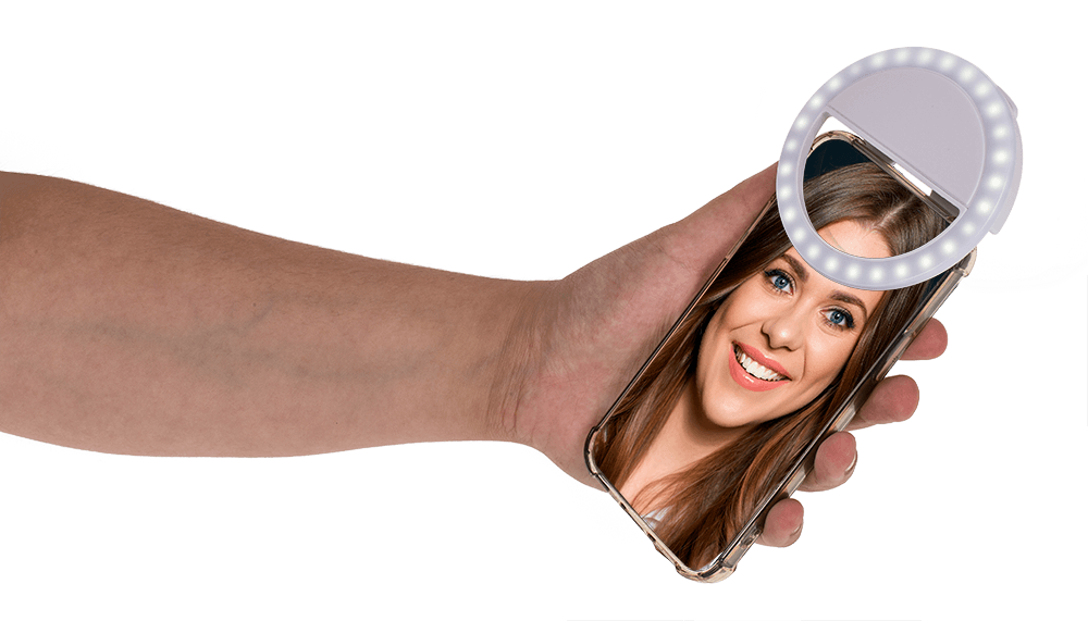 Selfie LED Light, with 28 LED, rechargeable,