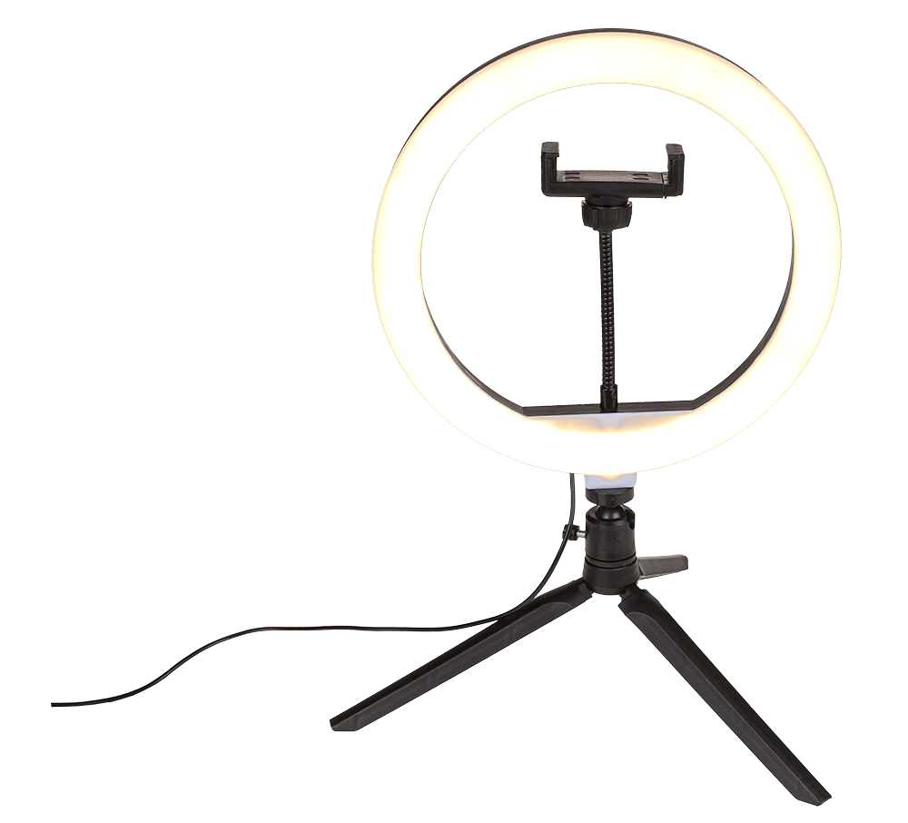 USB LED light ring, with 3 intensities,