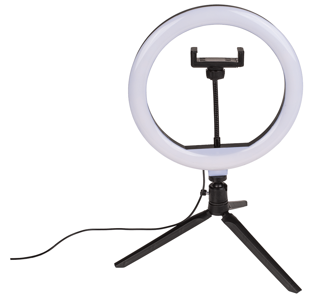 USB LED light ring, with 3 intensities,