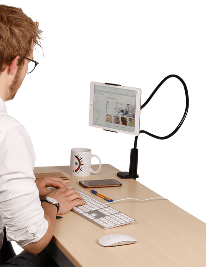 Telephone/Tablet Holder with flexible tube,