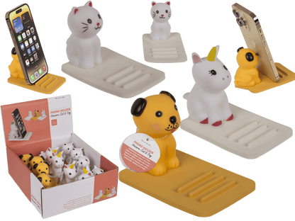 Phone holder, Animals, ca. 9,5 x 7 cm,