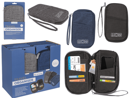 Travel Document, Wallet and Phone Organiser,
