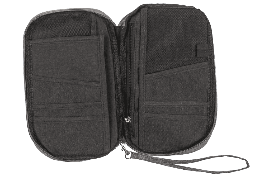 Travel Document, Wallet and Phone Organiser,