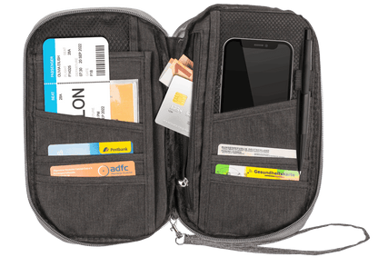 Travel Document, Wallet and Phone Organiser,