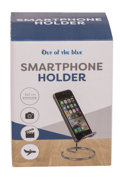 Phone holder, Silver, approx. 10 x 8 cm,