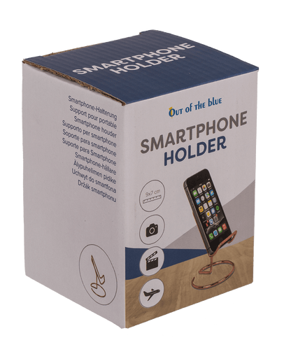 Phone holder, Rose gold, approx. 10 x 8 cm,