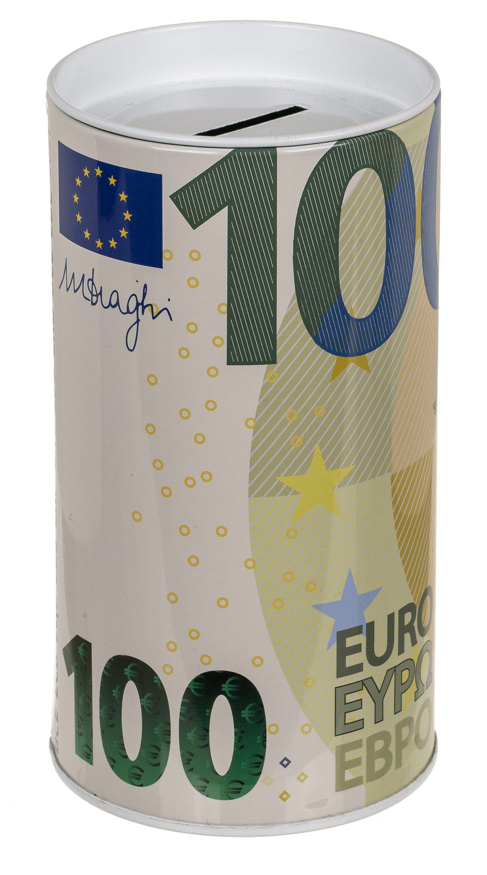 Metal Savings Box, €-Notes,