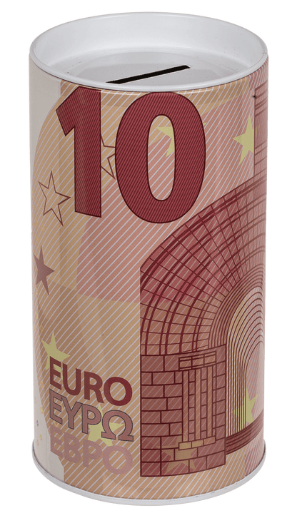 Metal Savings Box, €-Notes,