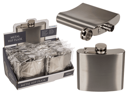 Metal flask for ca. 140 ml,
