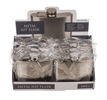 Metal flask for ca. 140 ml,
