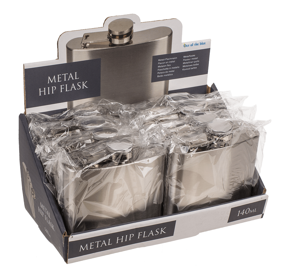 Metal flask for ca. 140 ml,