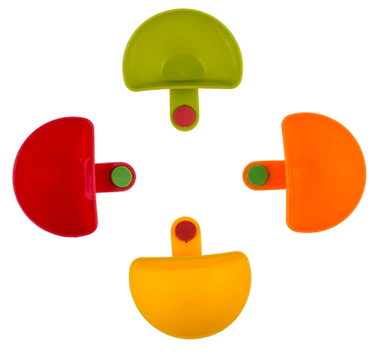 Dip bowl with clip, set of 4 pcs,