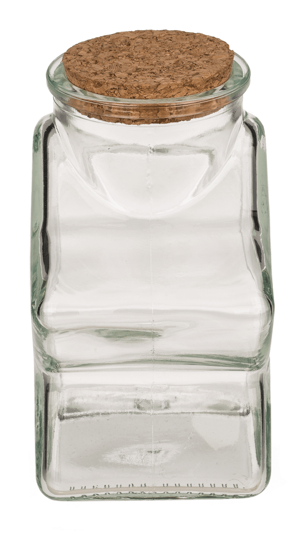 Glass Bottle, Star, ca.11 x 7,5 x 12  cm, with