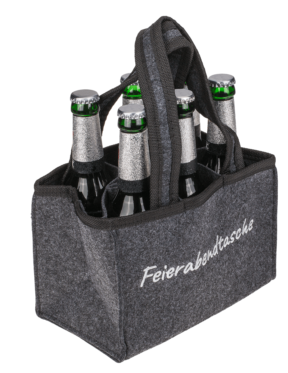 Felt Bottle Bag with 6 compartments,