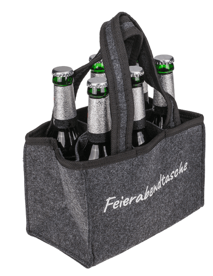 Felt Bottle Bag with 6 compartments,