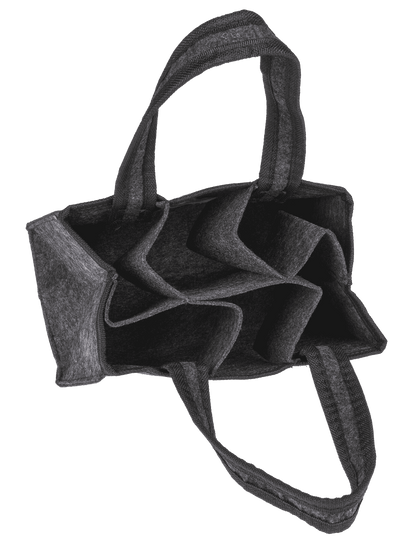 Felt bottle bag with 6 compartments,
