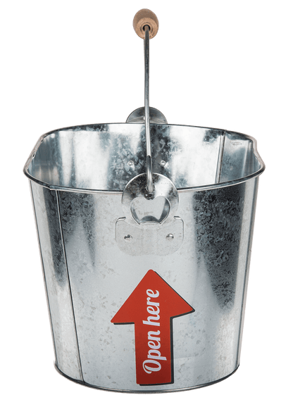 Oval metal bucket, Cold Beer,