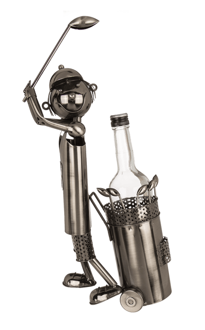 Metal bottle holder, Golf Player,
