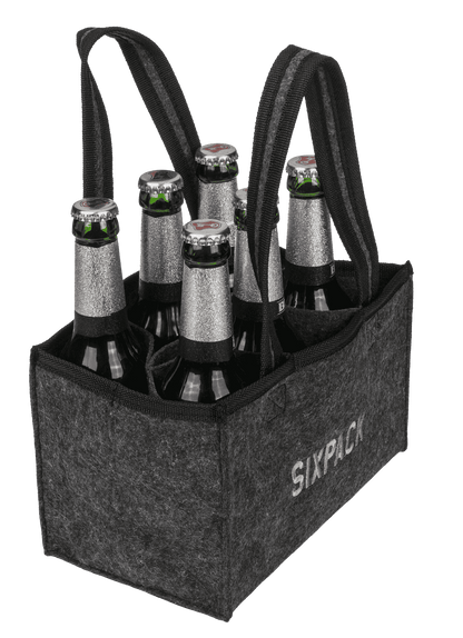 Felt Bottle Bag with 6 compartments, Sixpack,