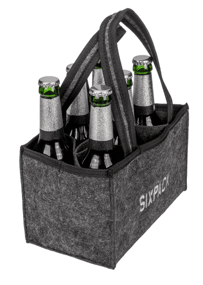 Felt Bottle Bag with 6 compartments, Sixpack,