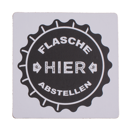 Coaster with cork backing, Slogans