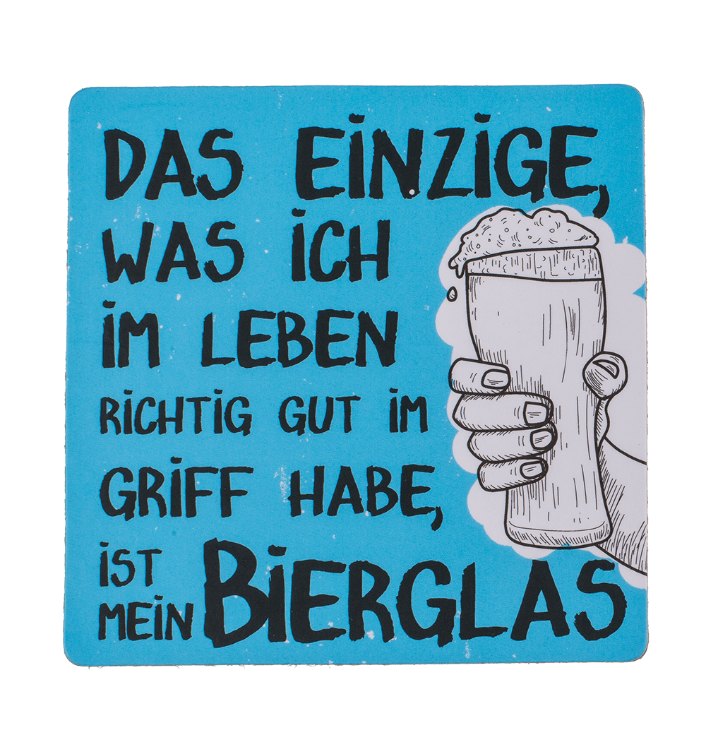 Coaster with cork backing, Slogans