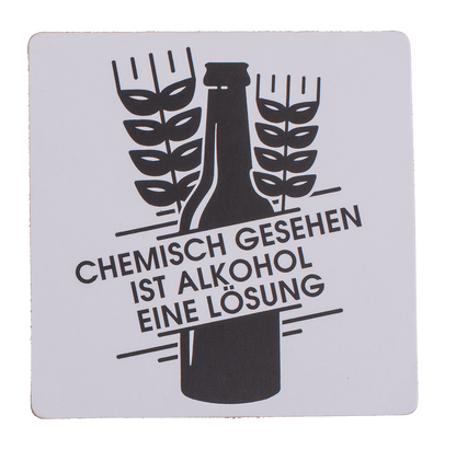 Coaster with cork backing, Slogans