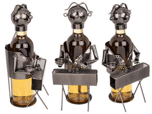 Metal Bottle Holder, BBQ Chef,