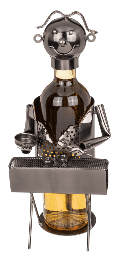 Metal Bottle Holder, BBQ Chef,