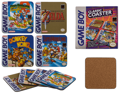 Cork coasters, Gameboy - Classic Collection,