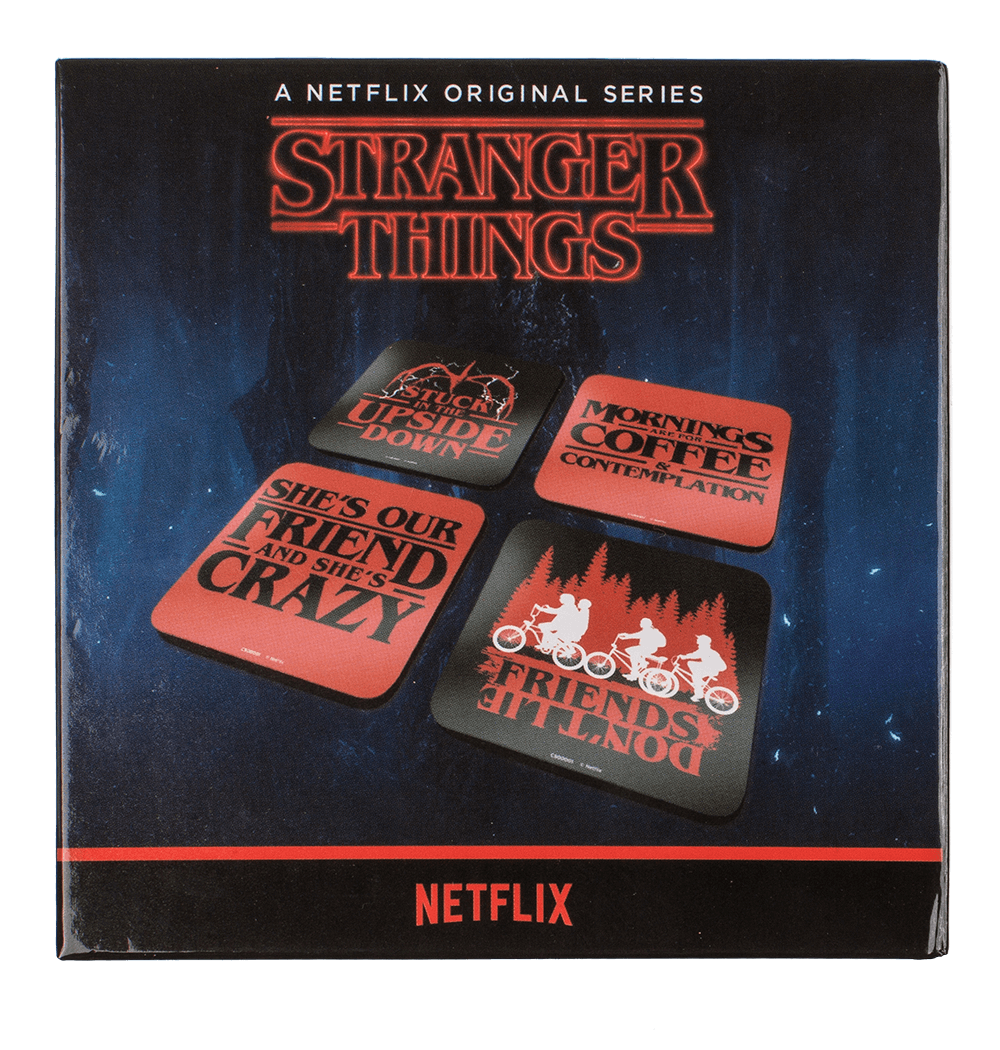 Cork coasters, Stranger Things,