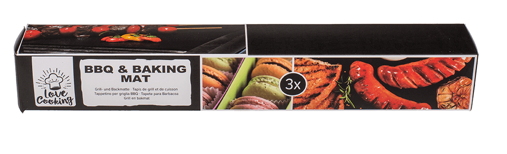 BBQ & baking mat, Set of 3,
