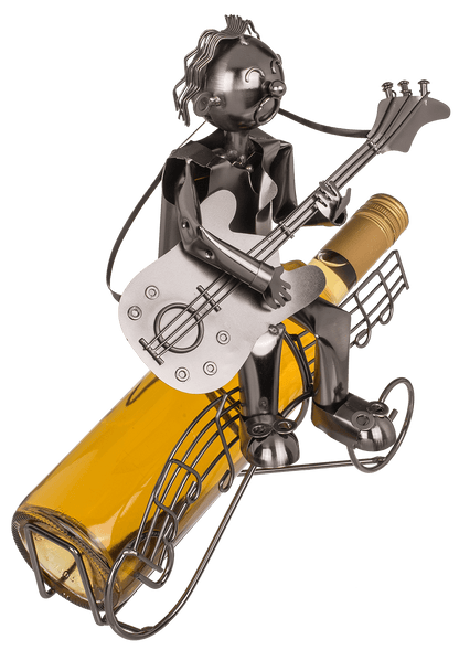 Metal bottle holder, Musican II,  ca. 28  x 25 cm