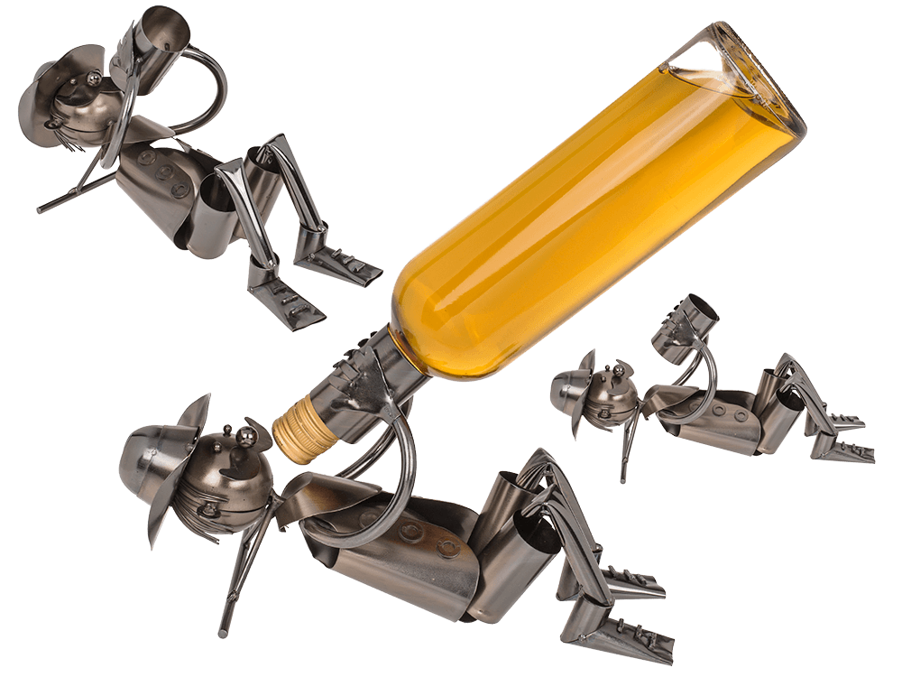 Metal bottle holder, Drinker II,