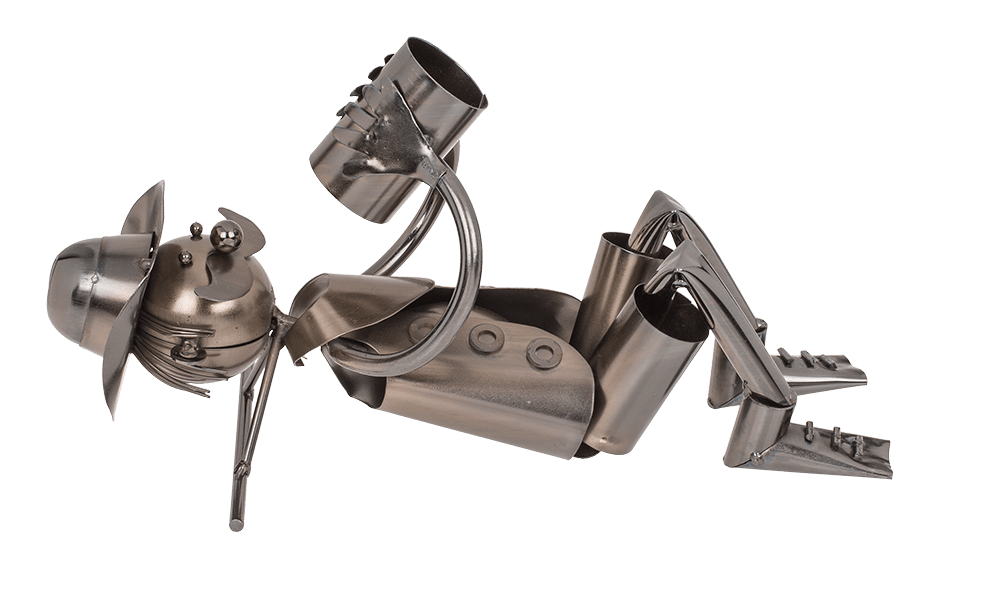 Metal bottle holder, Drinker II,